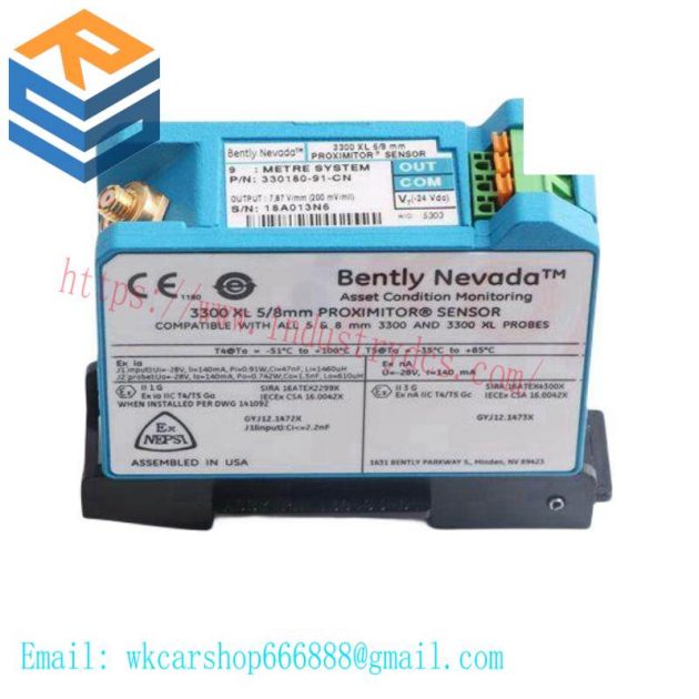 Bently Nevada 330780-91-05 Proximitor Sensor, Precision Measurement for Industrial Control Systems