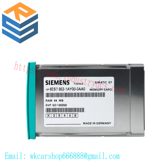 SIEMENS S7, Memory Card 6ES7952-0KF00-0AA0 - Industrial Control Module