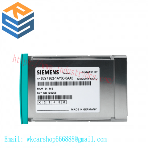 SIEMENS 6ES7952-1AM00-0AA0 RAM MEMORY CARD: Industrial Control Module, Enhancing System Performance