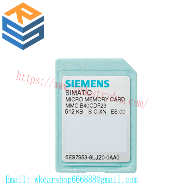 SIEMENS 6ES7953-8LF20-0AA0 Memory Card for Industrial Control