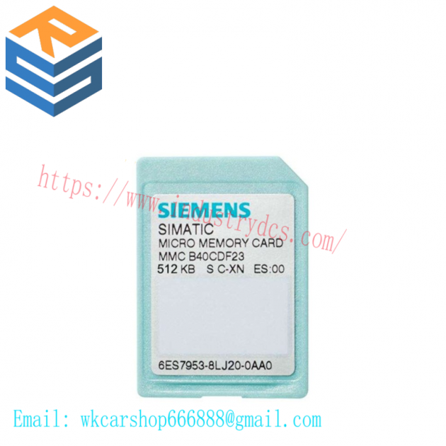 SIEMENS 6ES7953-8LJ20-0AA0 S7 Micro Memory Card - Advanced Data Storage Solution for Industrial Automation