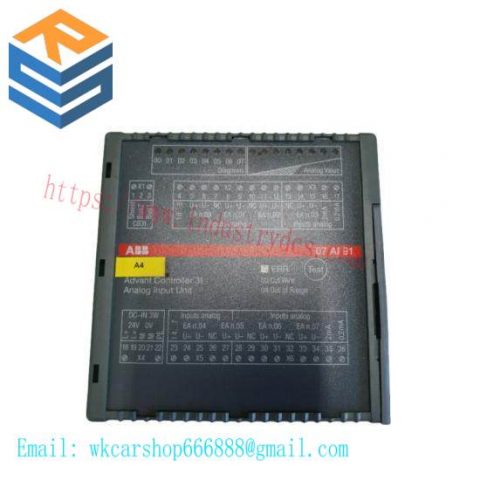 ABB PLC 07AI91: Analog Input Module for Industrial Automation, 152 Characters