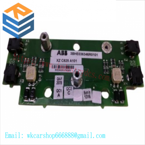 ABB 3BHE036346R0101 XZ C825 A101 Card - Advanced Control Module for Industrial Automation