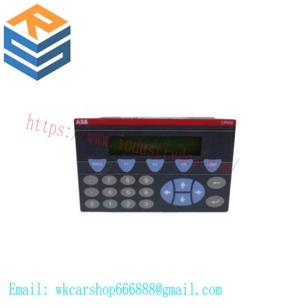 ABB CP502 1SBP260190R1001-A: Text Display Panel for Industrial Automation Solutions