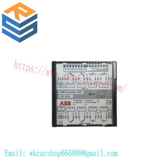 ABB CS31 ICDT08B5 GJR5251600R0101 Analog Input Module