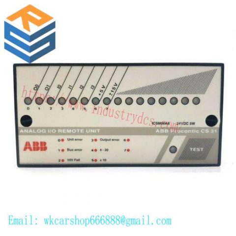 ABB ICSM06A6 Analog I/O Remote Unit - Advanced Control & Monitoring Solution
