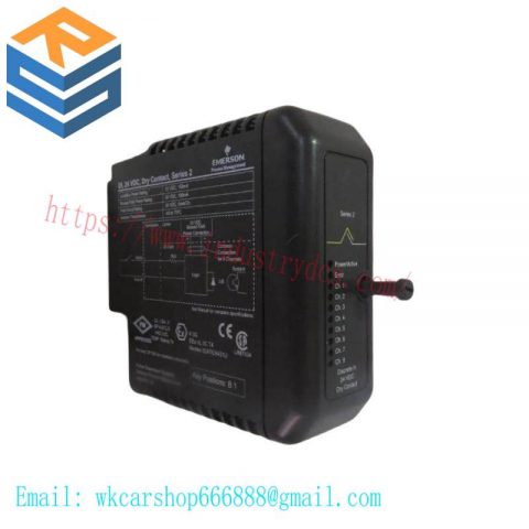Emerson KJ3201X1-BA1 12P2535X042 - 8-Channel 24 VDC Dry Contact Discrete Input Module