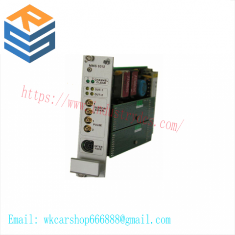 EMERSON MMS6312 Rotational Speed & Shaft Displacement Monitoring Module