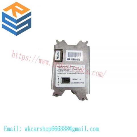 FISHER 38B5786X052 Relay Assembly, for Reliable Process Control Systems