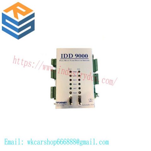 FORNEY IDD 9000 408100-00: Flame Detection & Amplification System, Panel Mount Dual Channel