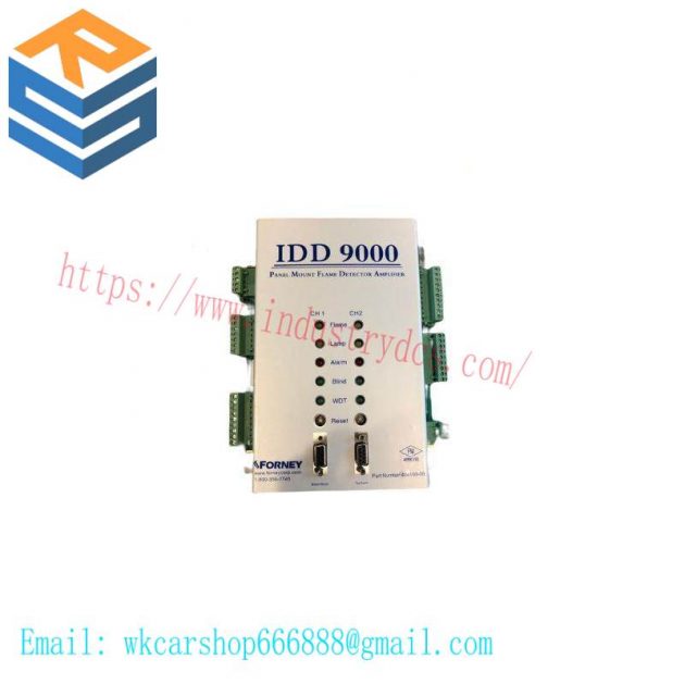 FORNEY IDD 9000 408100-00: Flame Detection & Amplification System, Panel Mount Dual Channel