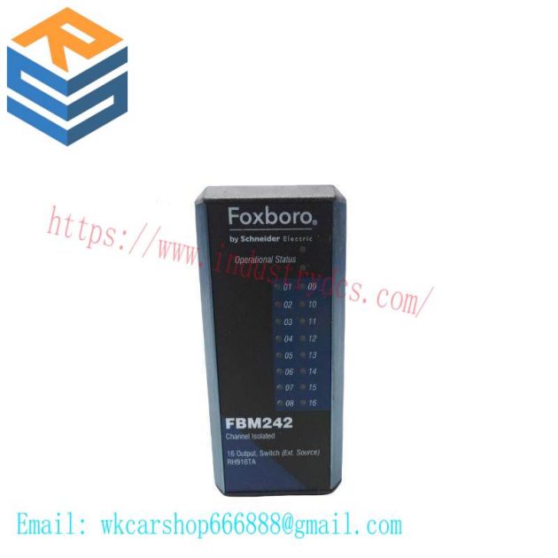 Foxboro FBM242 RH916TA Channel Isolated 16 Output Switch - Industrial Control Module