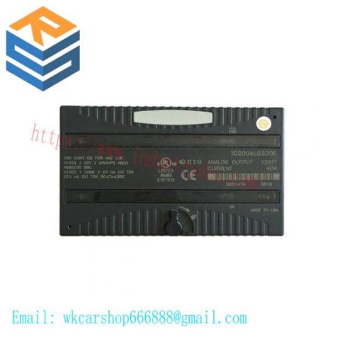 GE IC200ALG320 Analog Output Module: Advanced Control in Industrial Automation