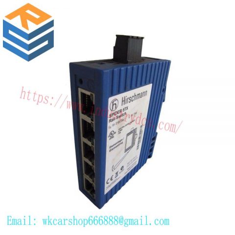Hirschmann SPIDER 5TX Rail Switch: Unmanaged Industrial Ethernet Switch, 9.6V - 32V DC