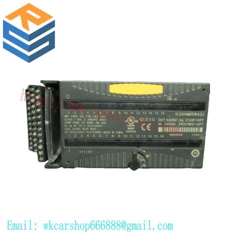 GE IC200MDD842J: Mixed 24VDC Output ESCP for Efficient Process Control