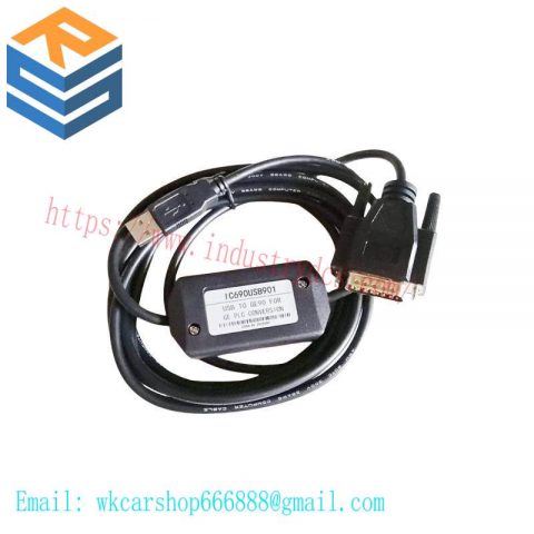 GE IC690USB901 Programmable Logic Controller Programming Cable