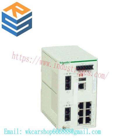 Schneider TCSESM083F2CU0 Industrial Ethernet Switch: 8-Port Control Module