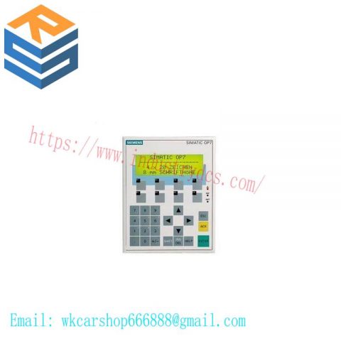 SIEMENS 6AV3607-1JC00-0AX1: Operator Panel OP7/PP LC Display for Industrial Control