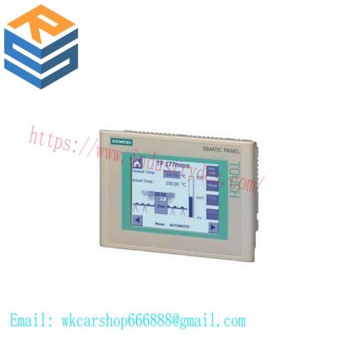 SIEMENS SIMATIC Touch Panel TP 177MICRO, 6AV6640-0CA11-0AX1, for S7-200, Blue Mode, STN Display, Configurable with WinCC Flexible