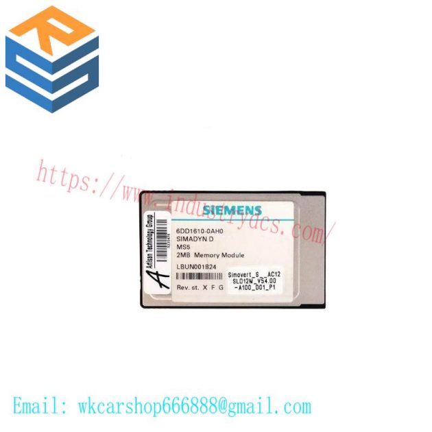 Siemens 6DD1610-0AH0 SIMADYN D Memory Submodule MS41