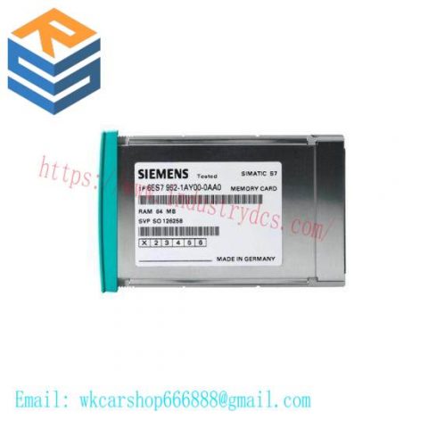 Siemens 6ES7952-0AF00-0AA0: High-Performance RAM Memory Card for Industrial Control