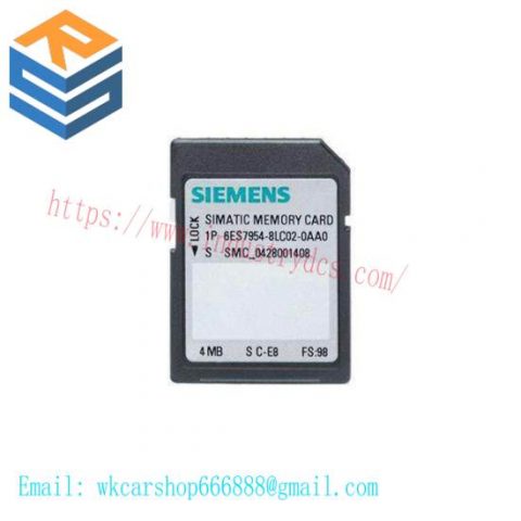 Siemens 6ES7954-8LC02-0AA0 Memory Card for Industrial Control Systems