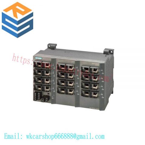Siemens SCALANCE X224 Managed Industrial Ethernet Switch, 24x 10/100 Mbit/s Ports