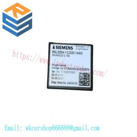Siemens 6SL3 054-1CG00-1AA0 Compact Flash Card: Industrial Control Module