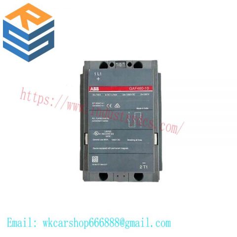 ABB GAF 460-10-11 DC Contactor: A High-Performance Solution for Industrial Automation