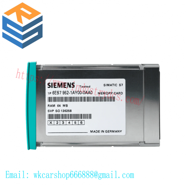 Siemens 6ES7952-0KH00-0AA0 High-Speed RAM Memory Card for S7-400 Series, Long Version