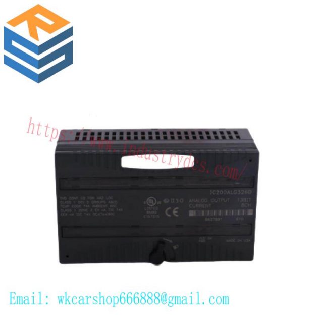 GE IC200ALG326D Analog Output Module - Precision Control in Industrial Automation