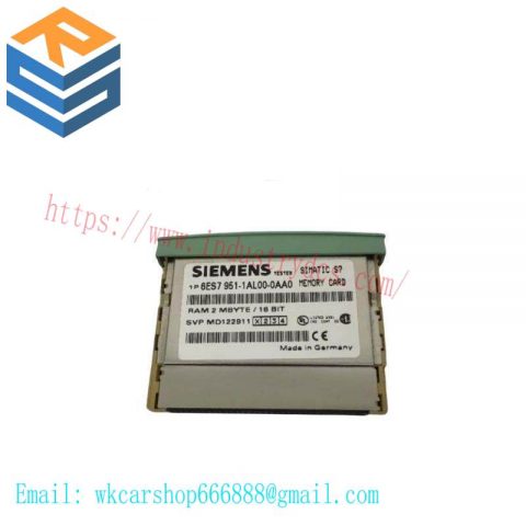 Siemens 6ES7951-1AL00-0AA0: S7 Ram Memory Card for Advanced Automation Solutions