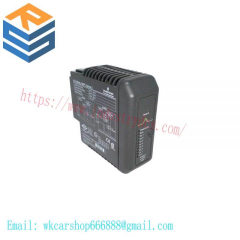 Emerson KJ3222X1-BA1: Industrial PLC Input Module, Designed for Precision Control