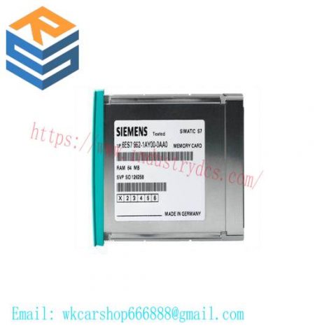 SIEMENS 6ES7952-1AS00-0AA0 RAM Memory Card for Industrial Control Systems