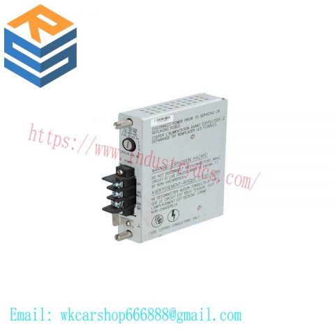 Bently Nevada 125840-01 AC Power Input Module, High Performance Control Solution
